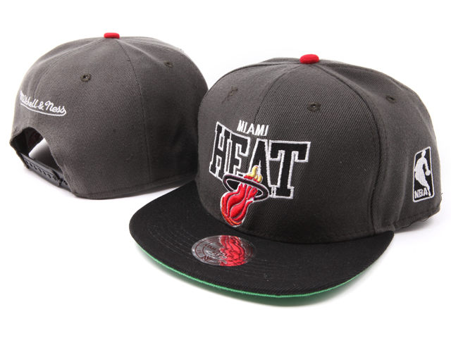 NBA Maimi Heat M&N Snapback Hat NU10